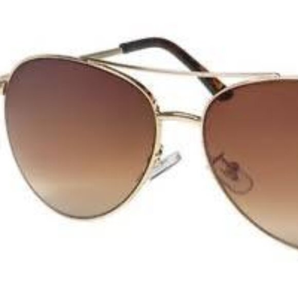 New OSCAR DE LA RENTA SUNGLASSES Gold/brown Havana WOMEN’s 56-14 132mm Authentic - Picture 4 of 5
